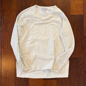 Athleta Light Heather Gray Crewneck Sweatshirt